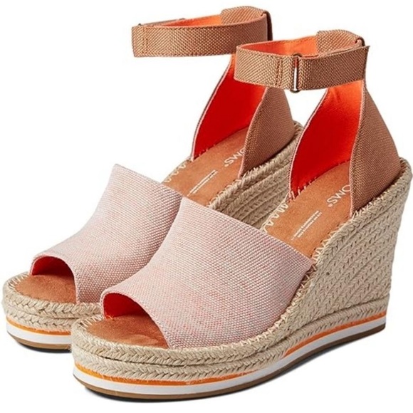 TOMS • Marisol Wedge • Orange Cream • 9.5 • Brand New 🆕 in 📦 - Picture 2 of 5